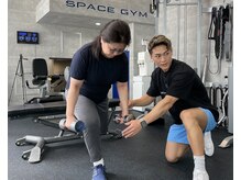 スペースジム 麻布十番(SPACE GYM)の雰囲気（トレーニングの様子。）