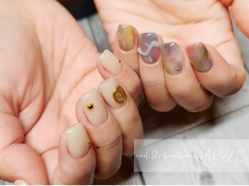 ネイルアンドリラクゼーション マーブル(MARBLE)/つけ放題¥7700