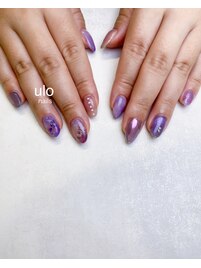 いろんな紫ネイル
