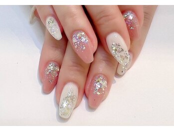 ネイルサロンアンドネイルスクールアートローズ 町田店(Art Rose)/キラキラネイル