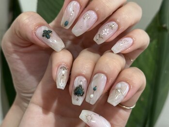 ノイスネイル(noice nail)/手書きターコイズ