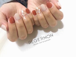 冬のシェルネイル