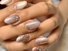 サロンドフォーエイチ(salon de 4H)/うる艶グレージュネイル♪