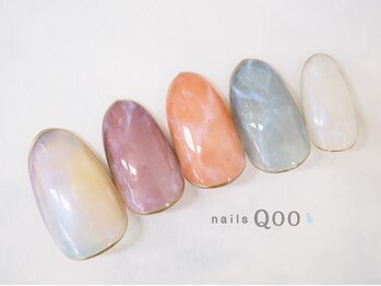 ネイルズ クー(nails Qoo)/天然石風アート♪