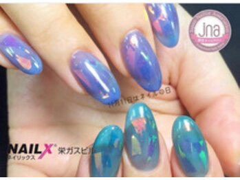 ネイリックス 栄ガスビル(NAILX)/キラキラ☆クリアネイル