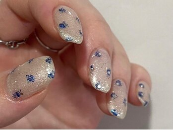 アイネイルズ 梅田店(I nails)/Shion限定お花風ラメアート