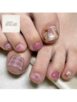 ソラール(SOLAR)/ピンク☆フットネイル