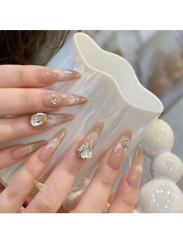 ヘブン ネイル 鶯谷(HEAVEN Nail)/Cat Eyes with Stone