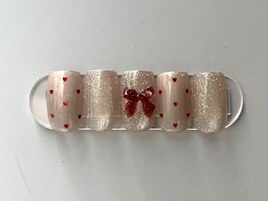 バレンタインネイル