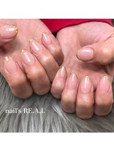 ネイルズリアル(nail's REAL)/ミラーフレンチネイル