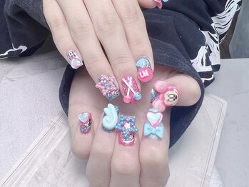 ネイルプリンセス(Nail Princess)/キャラクター3Dつけ放題コース