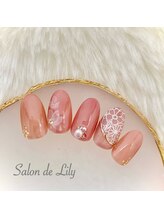 サロン ド リリー(Salon de Lily)/たらしこみフラワーネイル