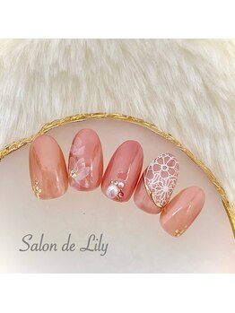 サロン ド リリー(Salon de Lily)/たらしこみフラワーネイル