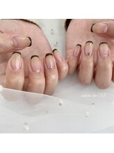 サロンドウイ(salon de OUI)/ブラウンスキニーフレンチ