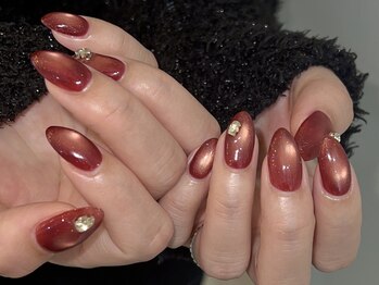 ジェミーネイル シンジュク(Jemiy nail shinjuku)/【Saki】赤マグビジュー¥8040