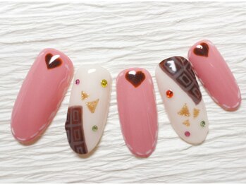 ネイルサロン マハロ 横浜四季の森フォレオ店(Nail Salon Mahalo)/バレンタインネイル 定額¥8300