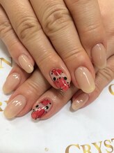 クリスタルネイル ゆめタウン博多店(CRYSTAL NAIL)/フラワーアートネイル