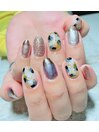 ヒョウ柄×ニュアンスnail☆