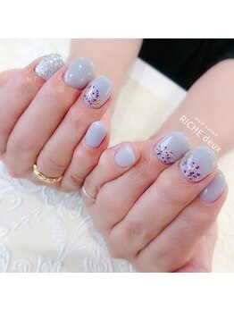 押し花×紫陽花