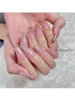 アフローディアネイル ネオ 葛西店(aphloadia nail neo)/美爪ラメグラデーション