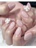 ●Hand ワンカラー+パーツorアート2本〈初回オフ無料〉※伊集院指名 クーポン
