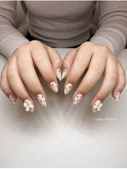 サロン ダイアナ(SALON DIANA)の写真/予算に合わせて選べる◎シンプル系~アート系まで幅広く!カラー,デザインも豊富にご用意♪イベント前にも◎