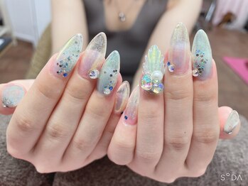 ネイルサロン ティプレシャス(T Precious)/マーメイドネイル☆