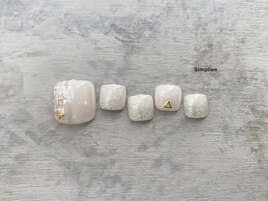 ホワイトラメワンカラー　スター