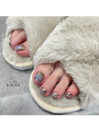 ミラー×マグネットネイル