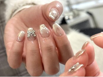 ネイルメゾン 池袋店(NAIL MAISON)/★ミラーリボン¥10550