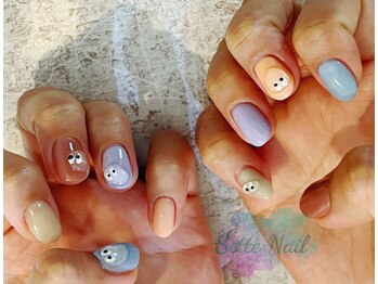 ほっこりニコニコネイル♪