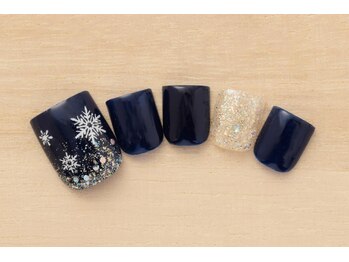 プリッシュ 上野店(prish)/3月号　6000円　フットネイル