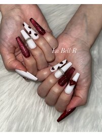 バレンタインネイル