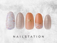 ネイルステーション ルミネ大宮店 (NAIL STATION)/ツイードネイル／パラジェル