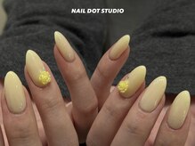 ネイルドットスタジオ 堺筋本町(NAIL DOT STUDIO)/バターイエロー