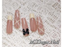 ミスシュガーネイル(MS Sugar Nail)/チェックフレンチネイル