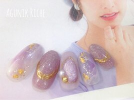 【天然石ネイル】