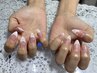 【全員】ハンドフレンチネイル＋ストーン10粒付き