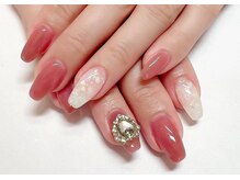 ネイルサロンアンドネイルスクールアートローズ 町田店(Art Rose)/大人ビジューネイル