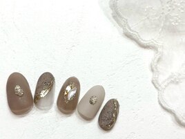 カフェラテカラーネイル/上品