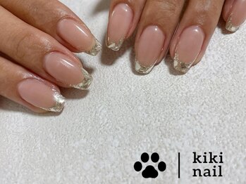 キキネイル 二子玉川(kikinail)/ガラスフレンチ/夏ネイル