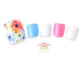 花満開　パステルカラー　フット