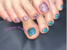 アン ジョーヌドラゴ/【フットネイル】アシメネイル