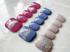 【シンプルフットネイル】