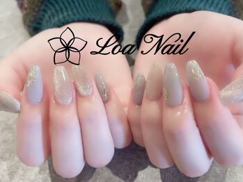 ロアネイル(Loa Nail)の写真/ハードジェルトップコート代込☆フォルムがきれいな長さ出しに自信あり♪＠￥400/1本～