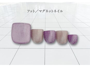 アイラッシュアンドネイルサロン カンカ(Kanka)/フット/マグネットネイル￥6,500