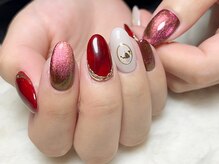 サロンドフォーエイチ(salon de 4H)/輝く赤のマグネットジェル★