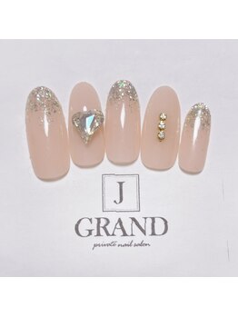ジェイグランド(JGRAND)/キラキラハートネイル