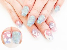 ネイルコレクション ピンク(Nail Collection Pink)/長さ出しジェル放題☆アシメ