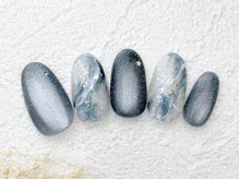 ビオトーププラス 銀座7丁目店(bio tope+)/ネイビーネイル　銀座フィルイン